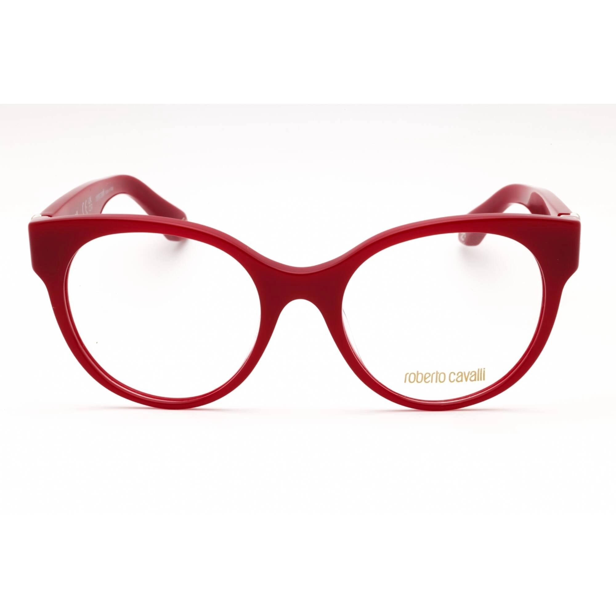 Roberto Cavalli Women's Eyeglasses - Red Acetate Cat Eye Full Rim Frame | VRC027M 09EZ