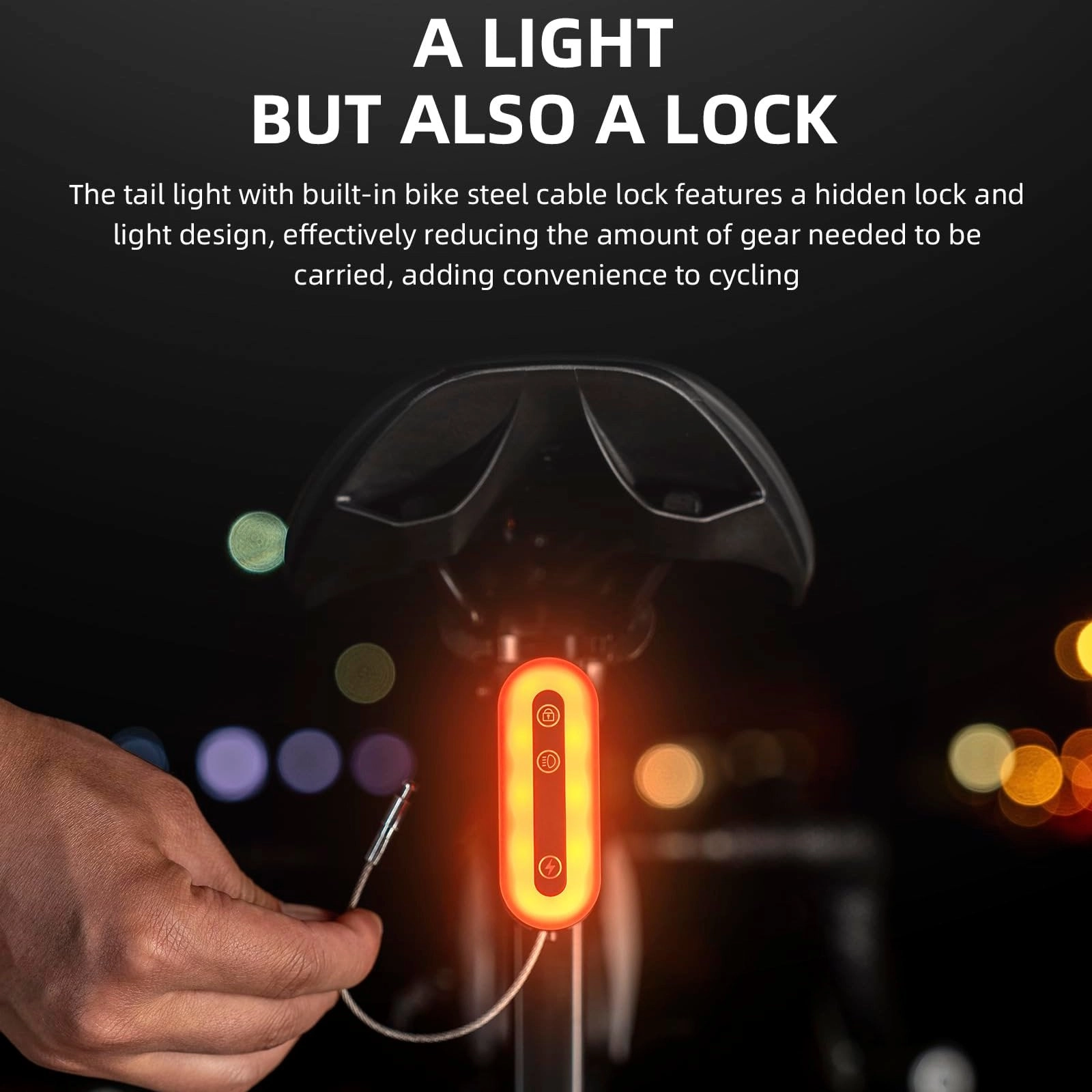 ROCKBROS Smart Bluetooth Lock Light Brake Sensing 5 Modes Diurnal Light
