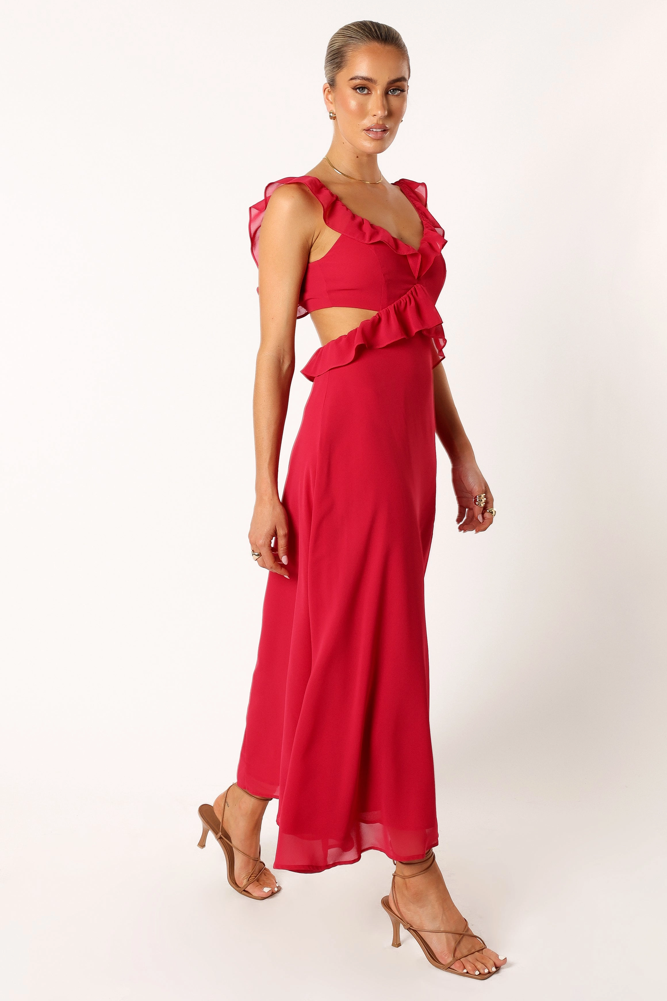 Rori Ruffle Maxi Dress - Pink