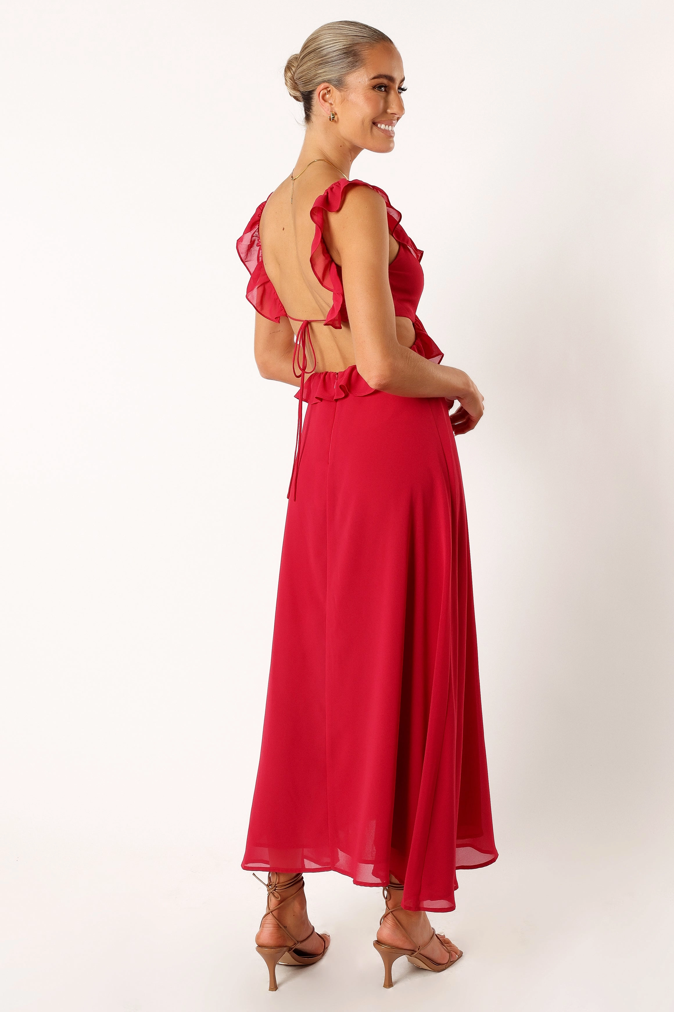 Rori Ruffle Maxi Dress - Pink