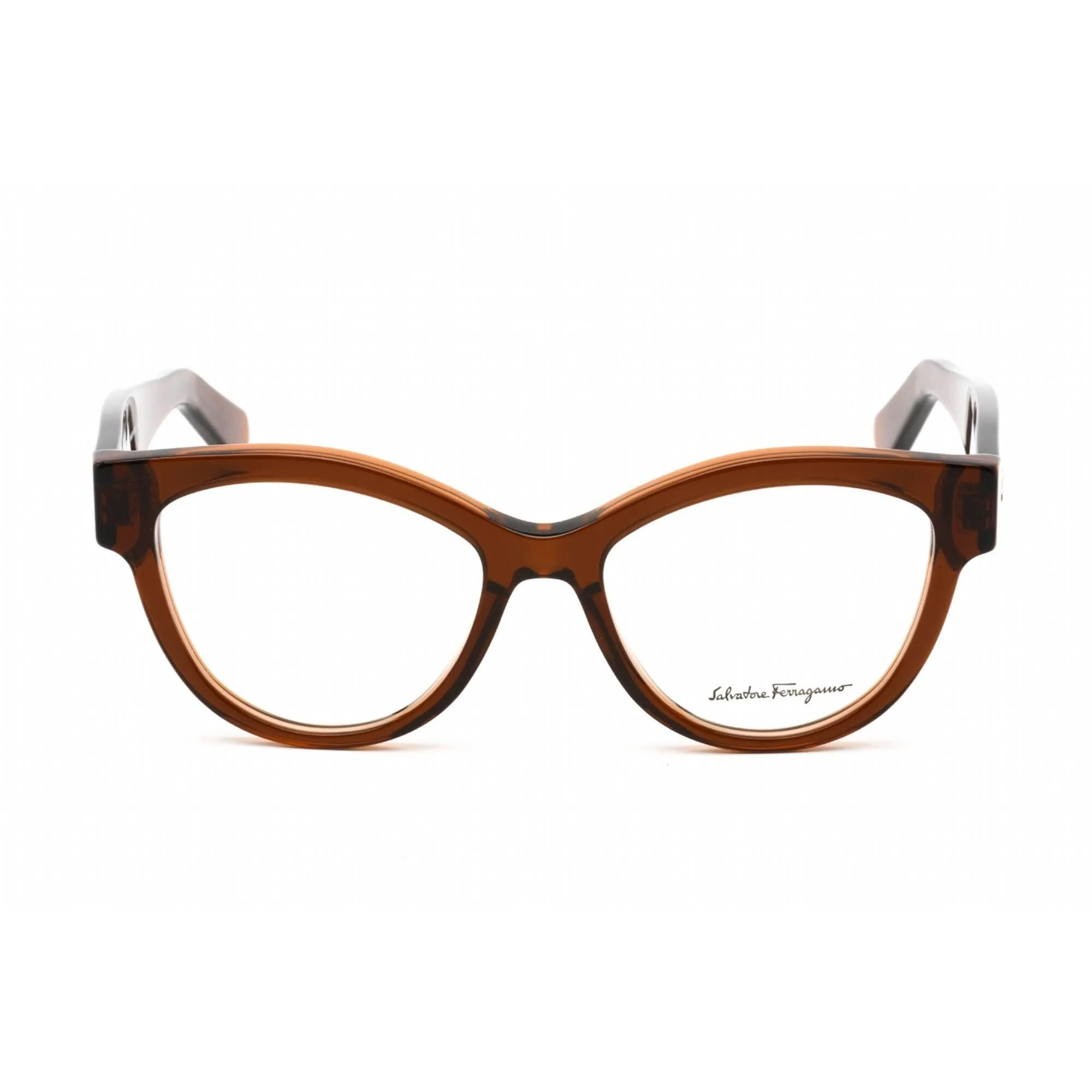Salvatore Ferragamo Women's Eyeglasses - Deep Caramel Plastic Cat Eye | SF2934 206