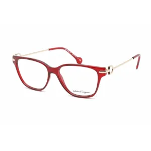 Salvatore Ferragamo Women's Eyeglasses - Full Rim Cat Eye Burgundy Frame | SF2864 604