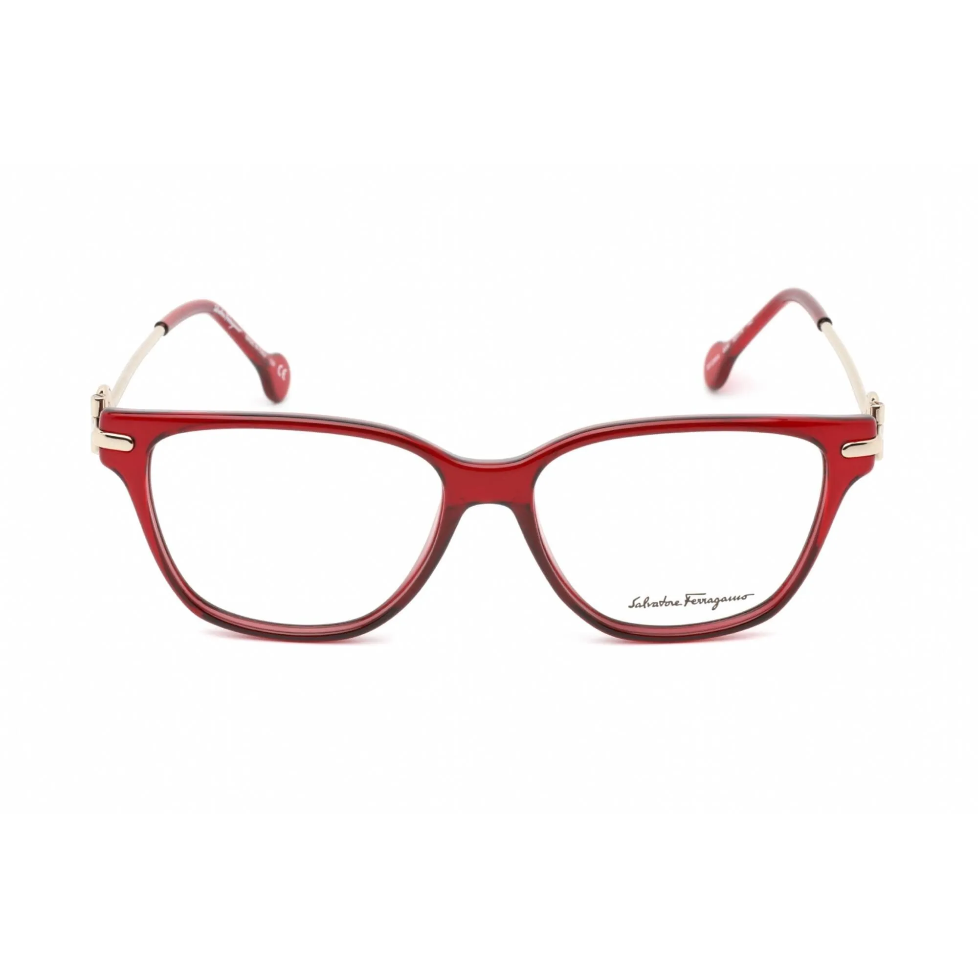 Salvatore Ferragamo Women's Eyeglasses - Full Rim Cat Eye Burgundy Frame | SF2864 604
