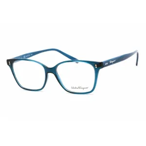 Salvatore Ferragamo Women's Eyeglasses - Transparent Blue Plastic Frame | SF2928 432
