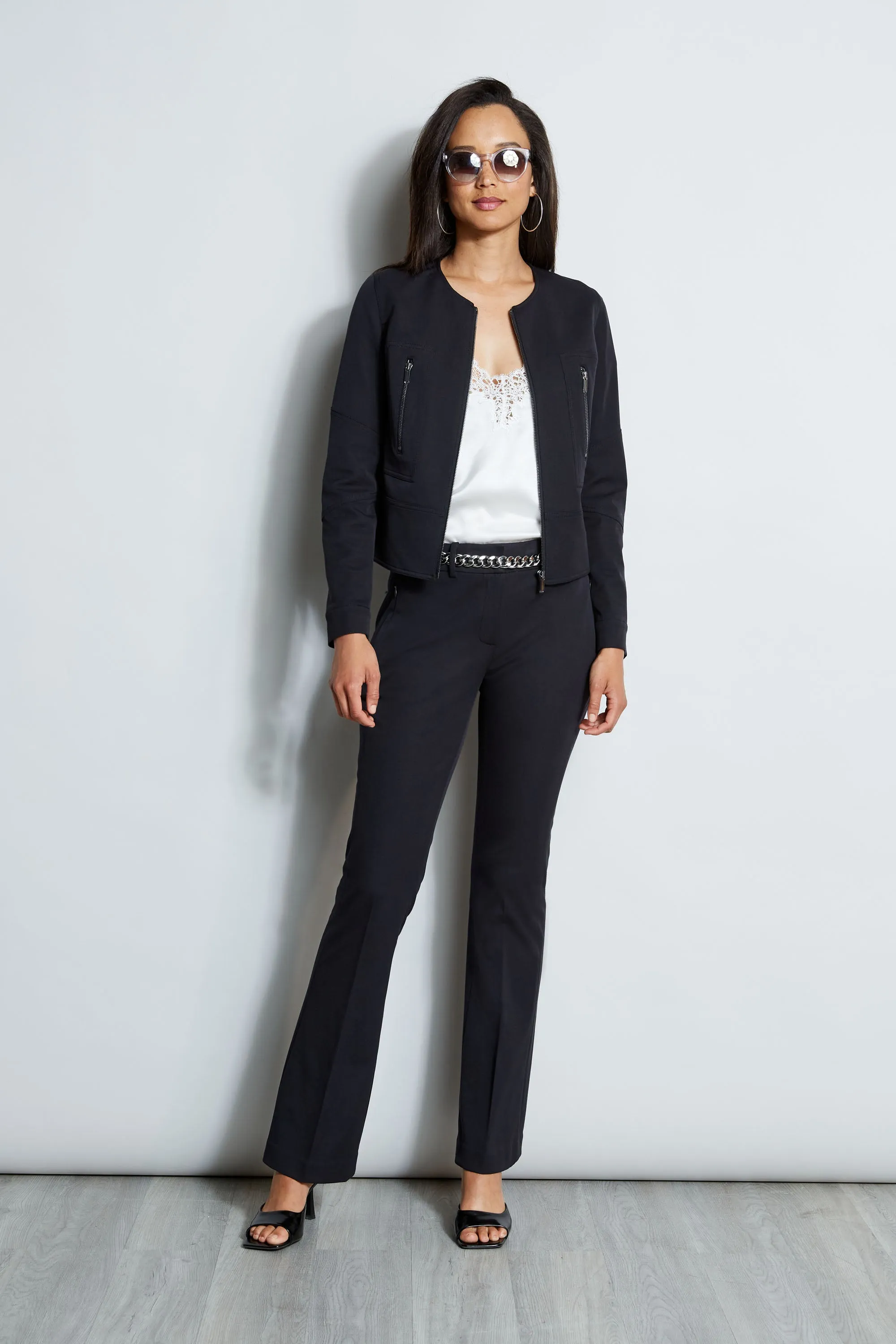Stretch Cotton Fit & Flare Pant