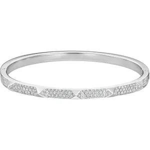 Swarovski Women's Bangle Bracelet - Tactic White Crystal Stainless Steel | 5472585