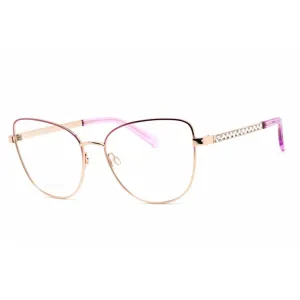 Swarovski Women's Eyeglasses - Cat Eye Shape Violet/Rose Gold Metal Frame | SK5451 083