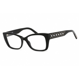 Swarovski Women's Eyeglasses - Full Rim Cat Eye Shiny Black Plastic Frame | SK5452 001