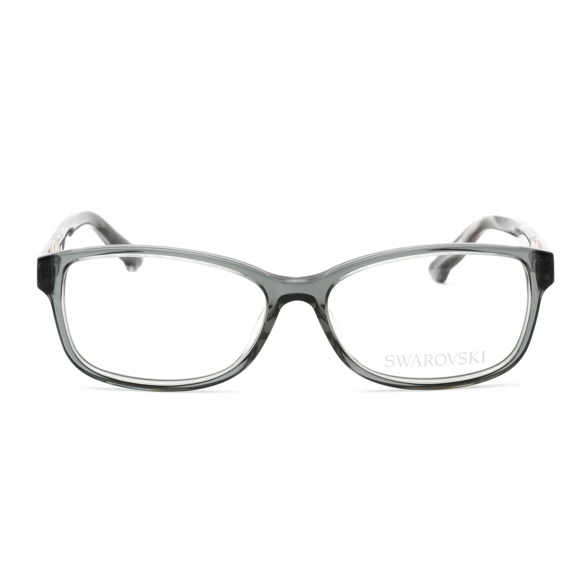 Swarovski Women's Eyeglasses - Full Rim Rectangular Grey Plastic Frame | SK5155 020