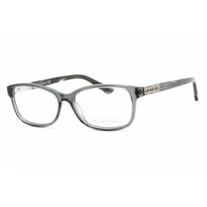 Swarovski Women's Eyeglasses - Full Rim Rectangular Grey Plastic Frame | SK5155 020