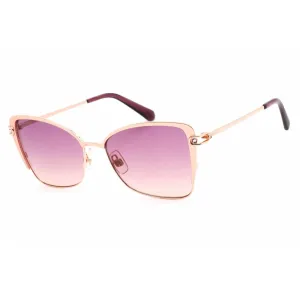 Swarovski Women's Sunglasses - Full Rim Gold Metal Butterfly Shape Frame | SK0314 33T