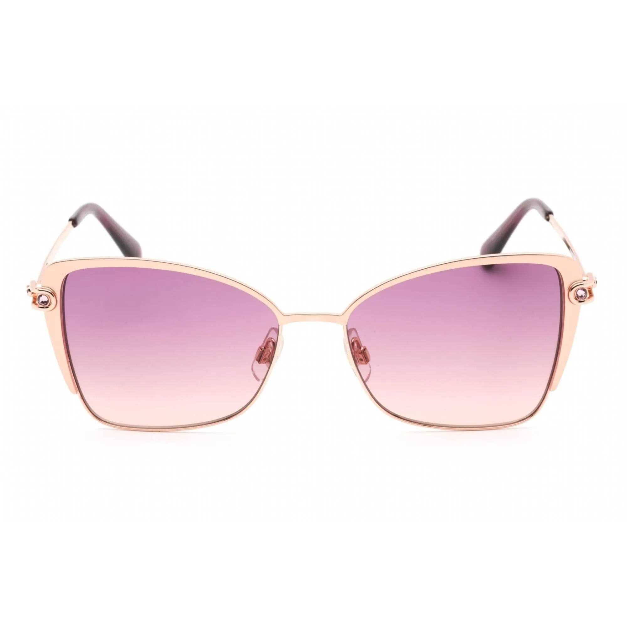 Swarovski Women's Sunglasses - Full Rim Gold Metal Butterfly Shape Frame | SK0314 33T