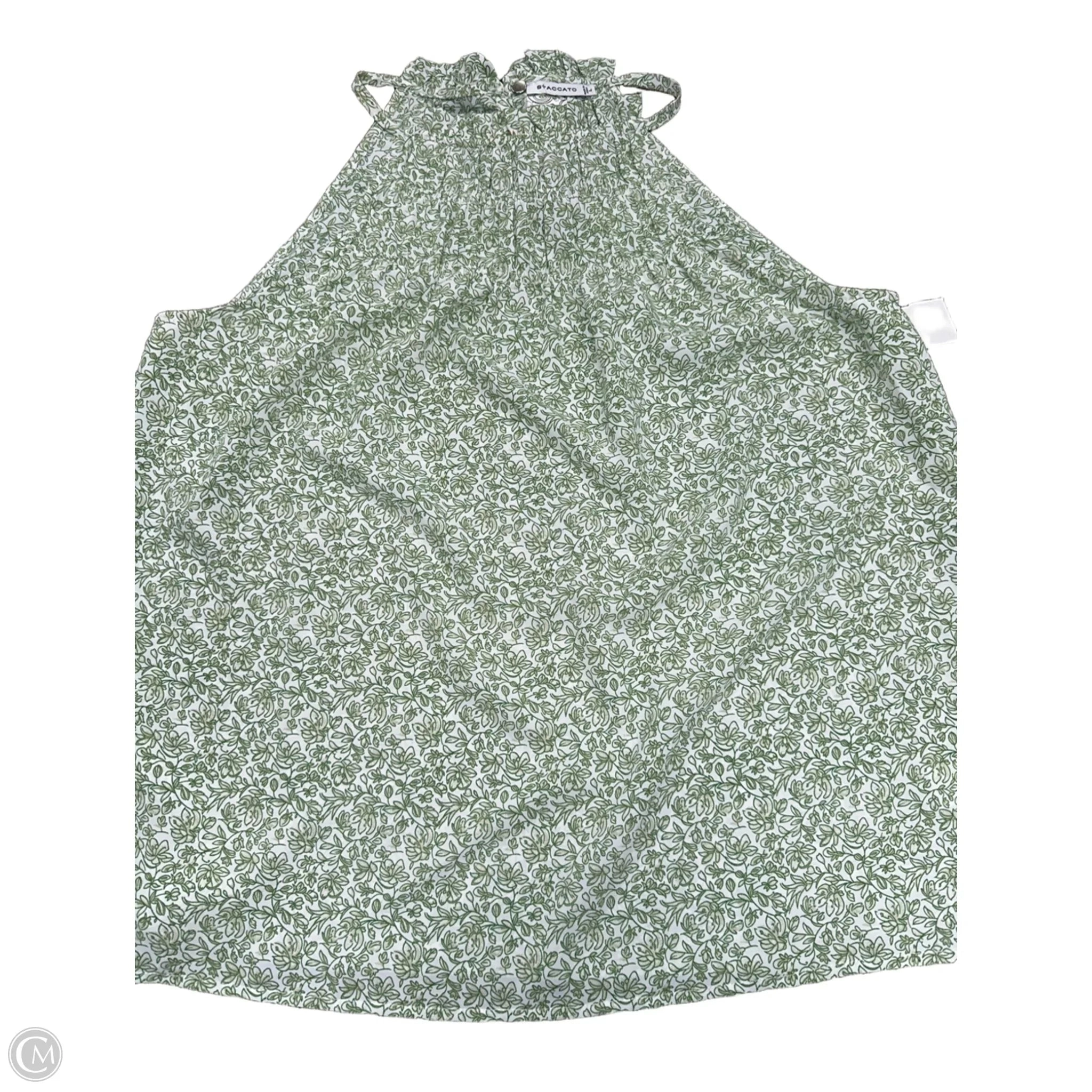 Tank Top By Staccato In Green, Size: L