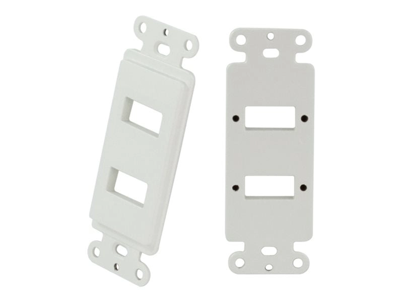 TechLogix - Flush mount wallplate - HDMI, USB - white - 1-gang MOFO-PT-WD2W