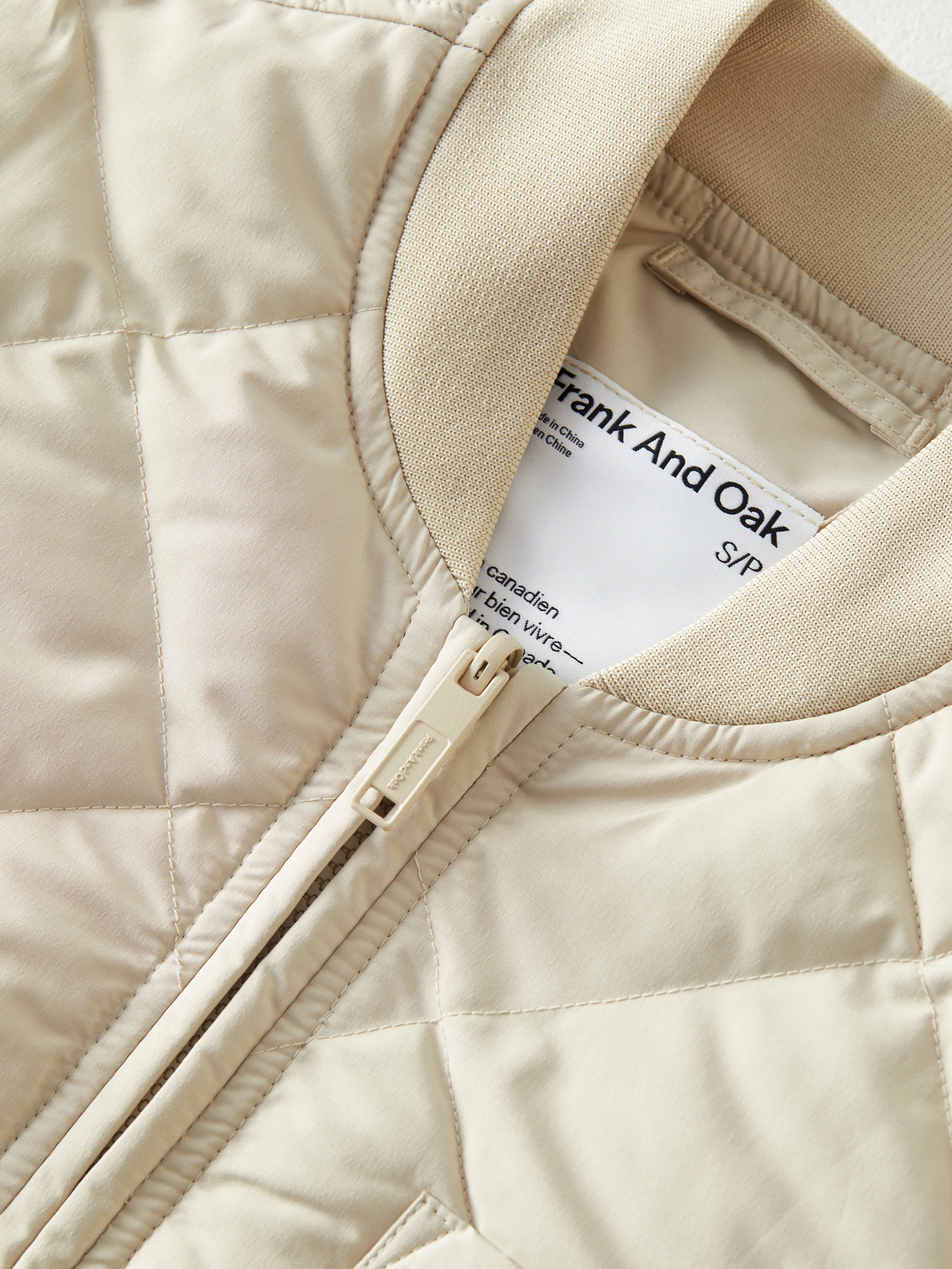 The Skyline Reversible Maxi Bomber in Feather Grey