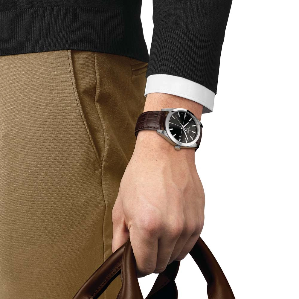 Tissot Gentleman 40mm Black Dial Gents Quartz Watch T1274101605101