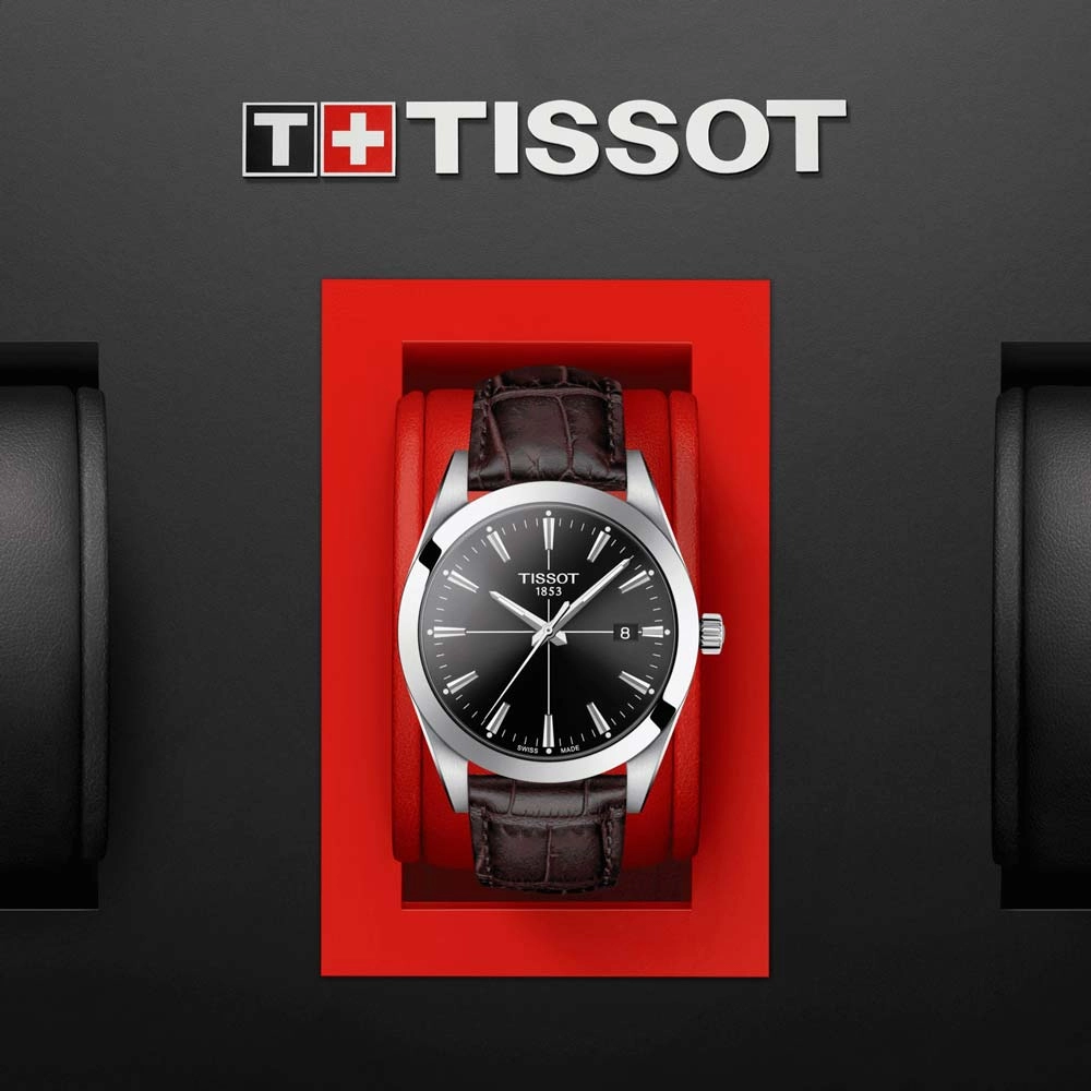 Tissot Gentleman 40mm Black Dial Gents Quartz Watch T1274101605101