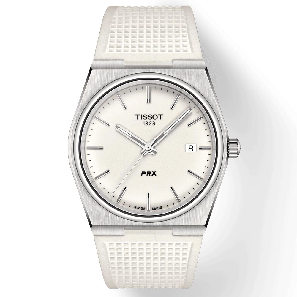 Tissot PRX 40mm White Dial Quartz Gents Watch T1374101701100
