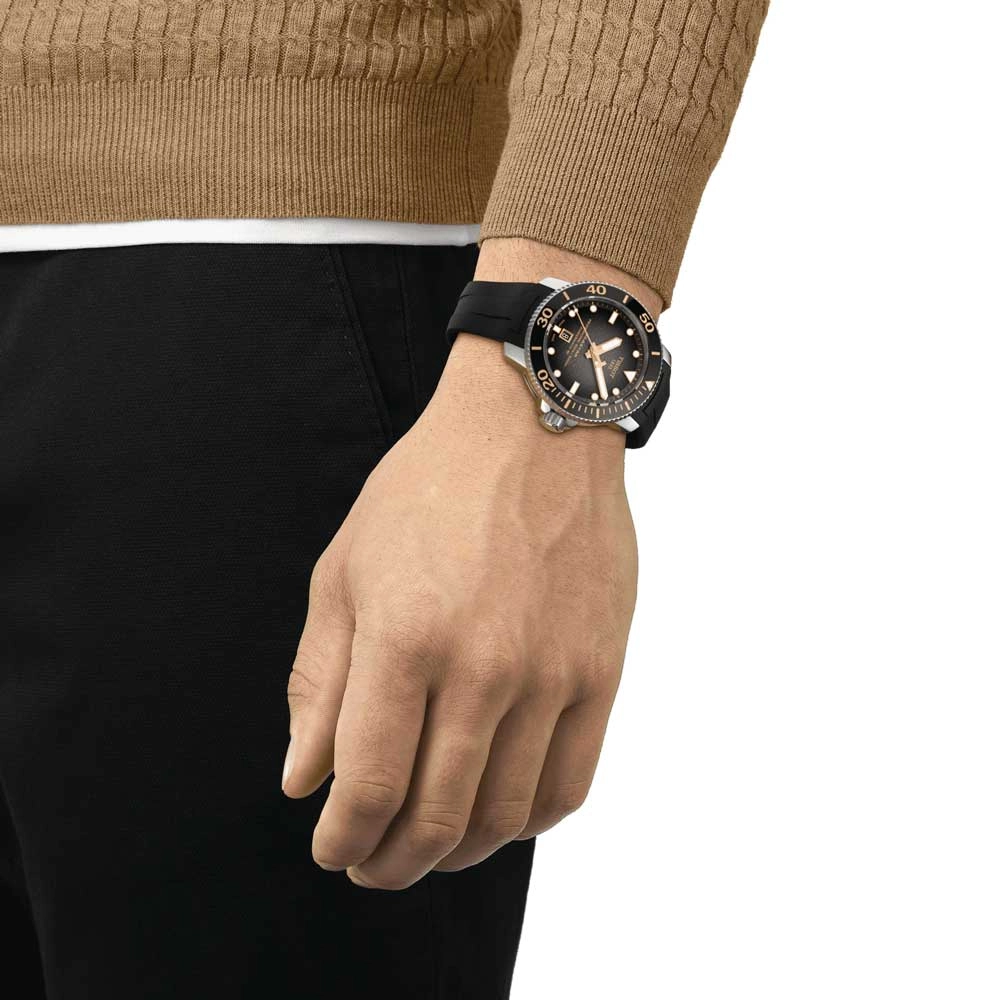 Tissot Seastar 2000 Powermatic 80 Grey Dial 46mm Automatic Gents Watch T1206071744101