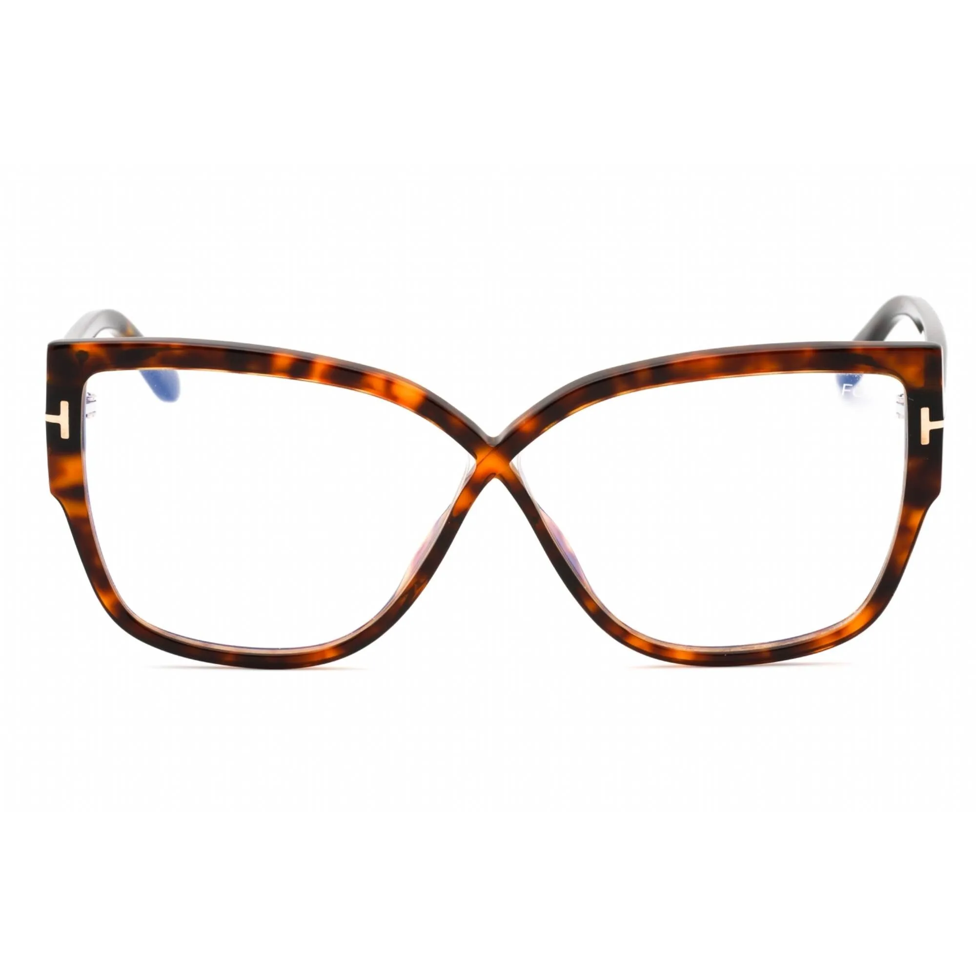 Tom Ford Women's Eyeglasses - Dark Havana Butterfly Full Rim Frame | FT5828-B 052