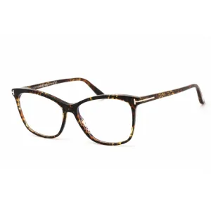 Tom Ford Women's Eyeglasses - Havana/Other Plastic Cat Eye Shape Frame | FT5690-B 056