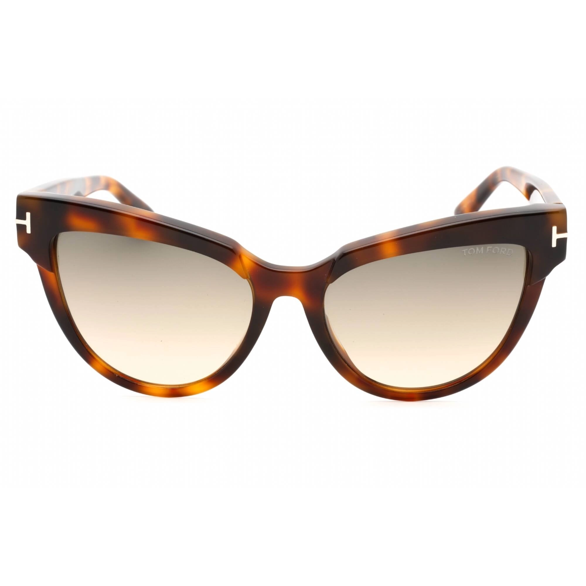 Tom Ford Women's Sunglasses - Coloured Havana Plastic Cat Eye Shape Frame | FT0941 55B