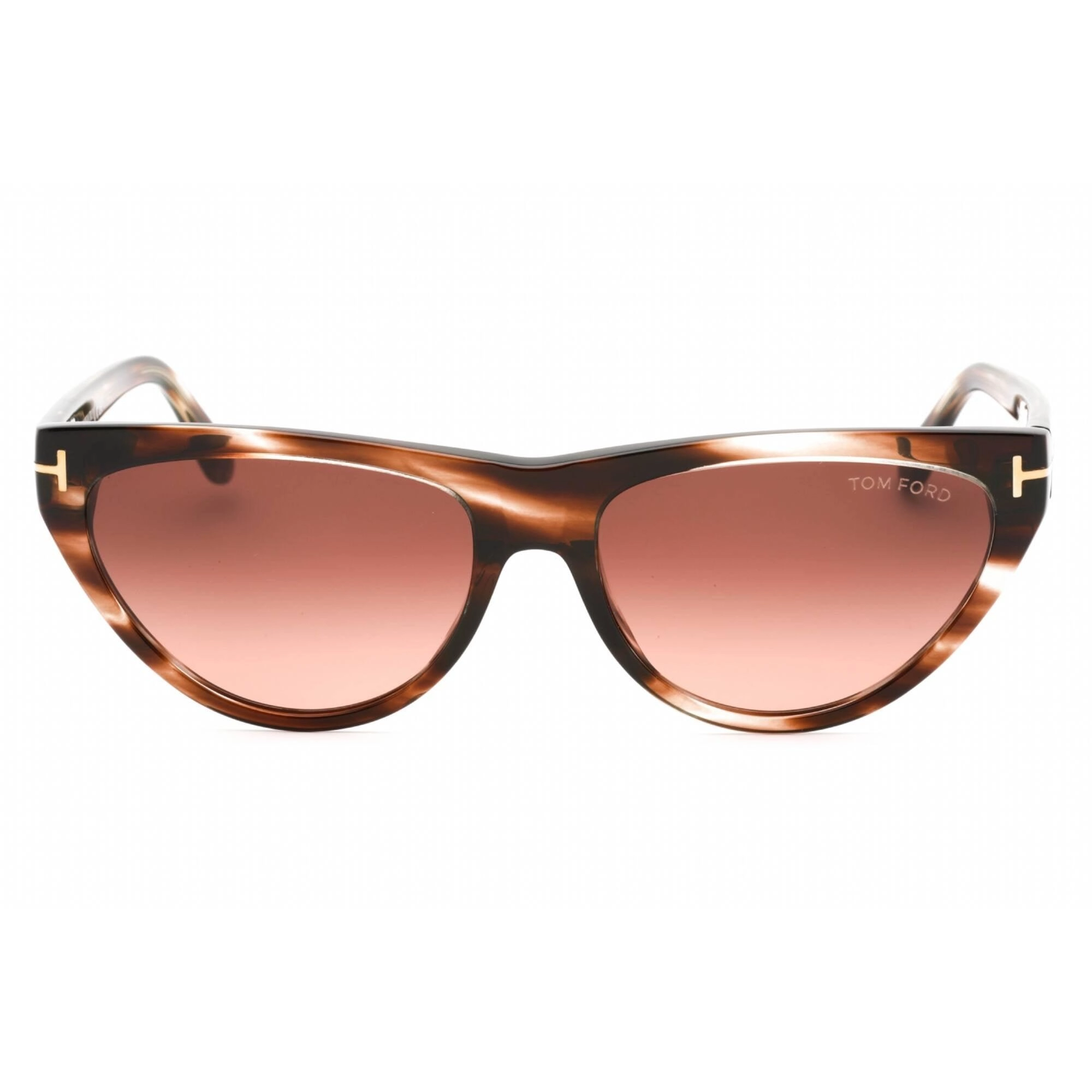 Tom Ford Women's Sunglasses - Coloured Havana Plastic Oval Full Rim Frame | FT0990 55T