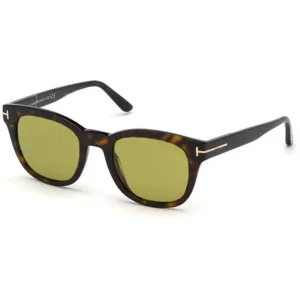Tom Ford Women's Sunglasses - Dark Havana Plastic Square Full Rim Frame | FT0676 52N