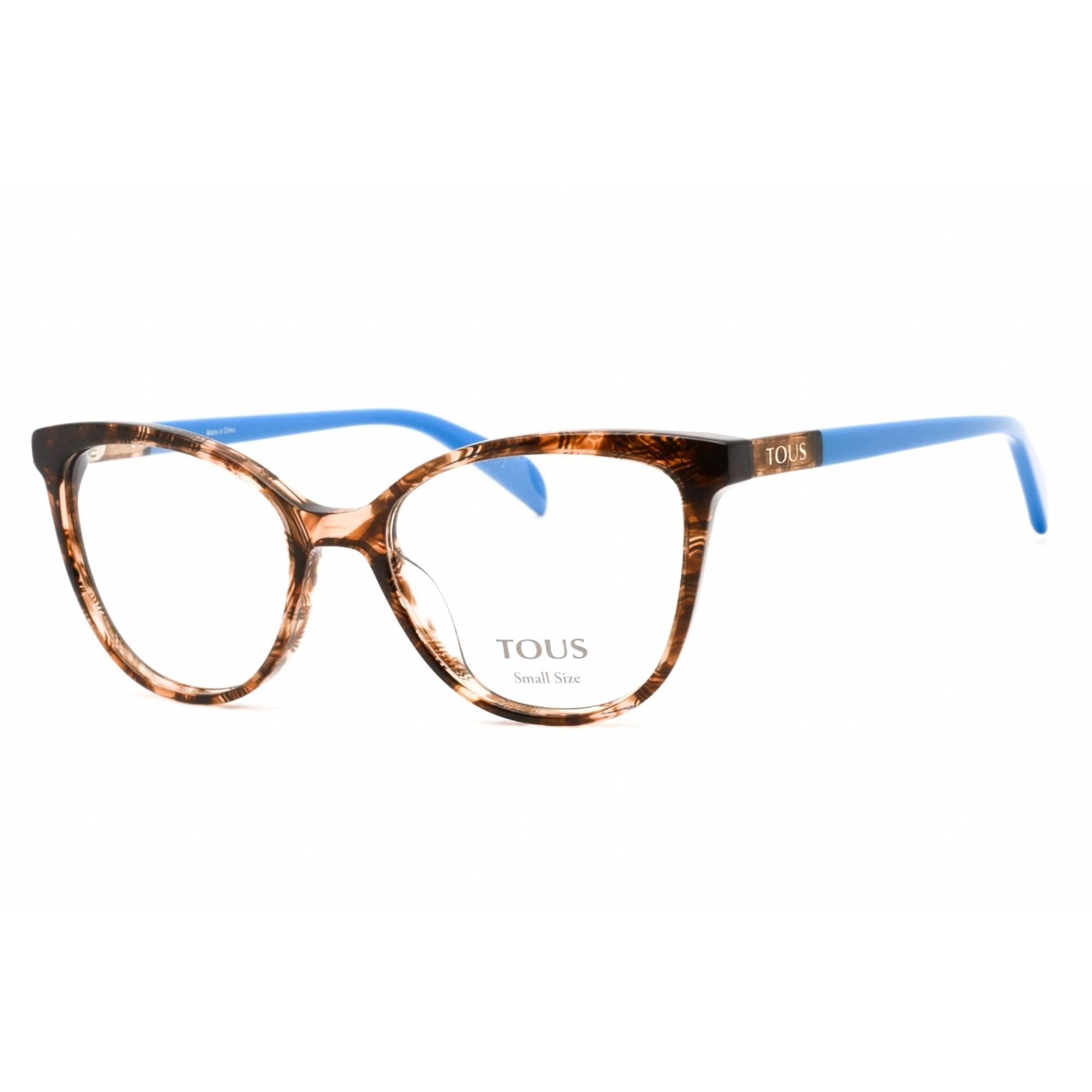 Tous Women's Eyeglasses - Full Rim Brown Fantasy Plastic Cat Eye Frame | VTOB35L 0XAP