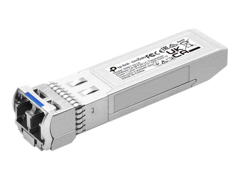 TP-Link Omada SM6110-LR V1 - SFP28 transceiver module - 10GbE, 25GbE - 10GBase-LR, 25GBase-LR - LC/UPC single-mode - up to 6.2