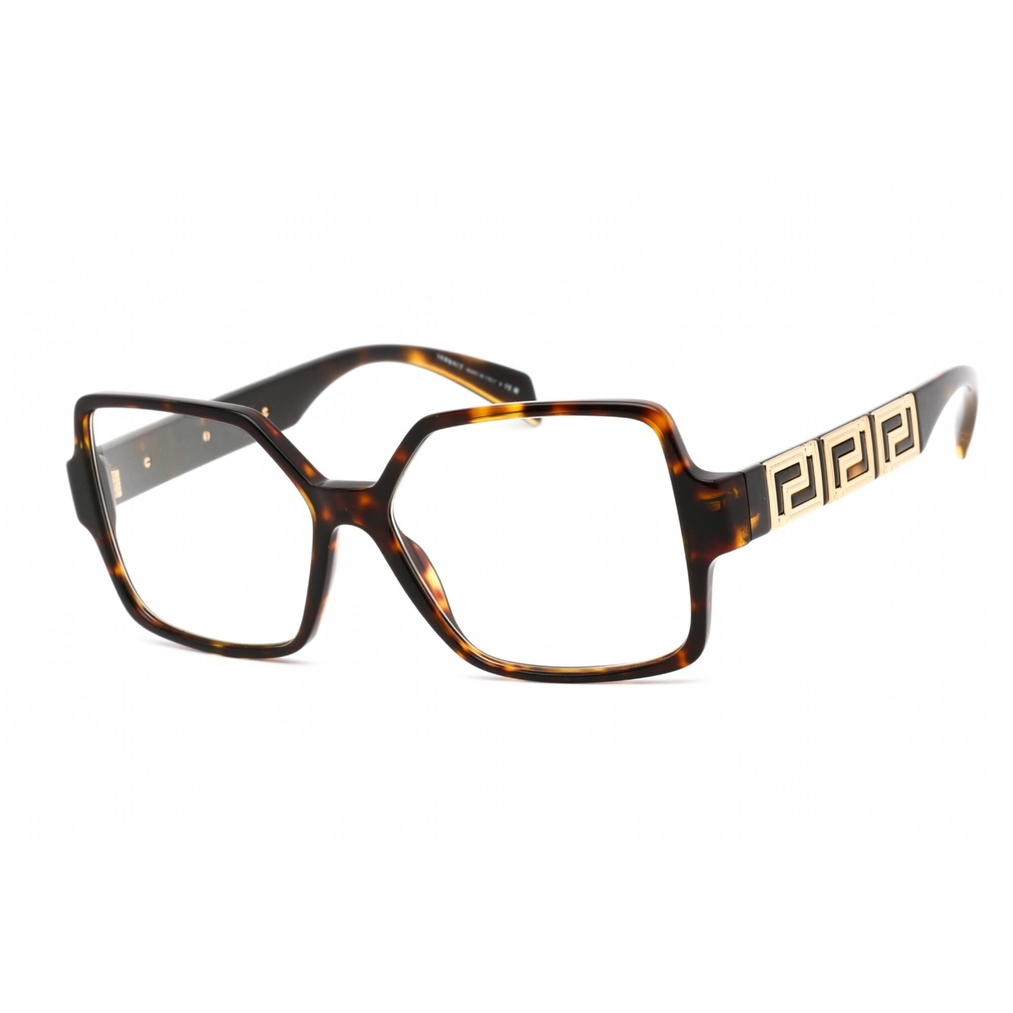 Versace Women's Eyeglasses - Butterfly Shape Dark Havana Plastic Frame | 0VE3337 108