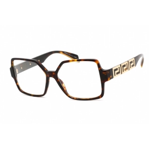 Versace Women's Eyeglasses - Butterfly Shape Dark Havana Plastic Frame | 0VE3337 108
