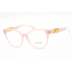 Versace Women's Eyeglasses - Clear Lens Cat Eye Pink Plastic Frame | 0VE3334 5402