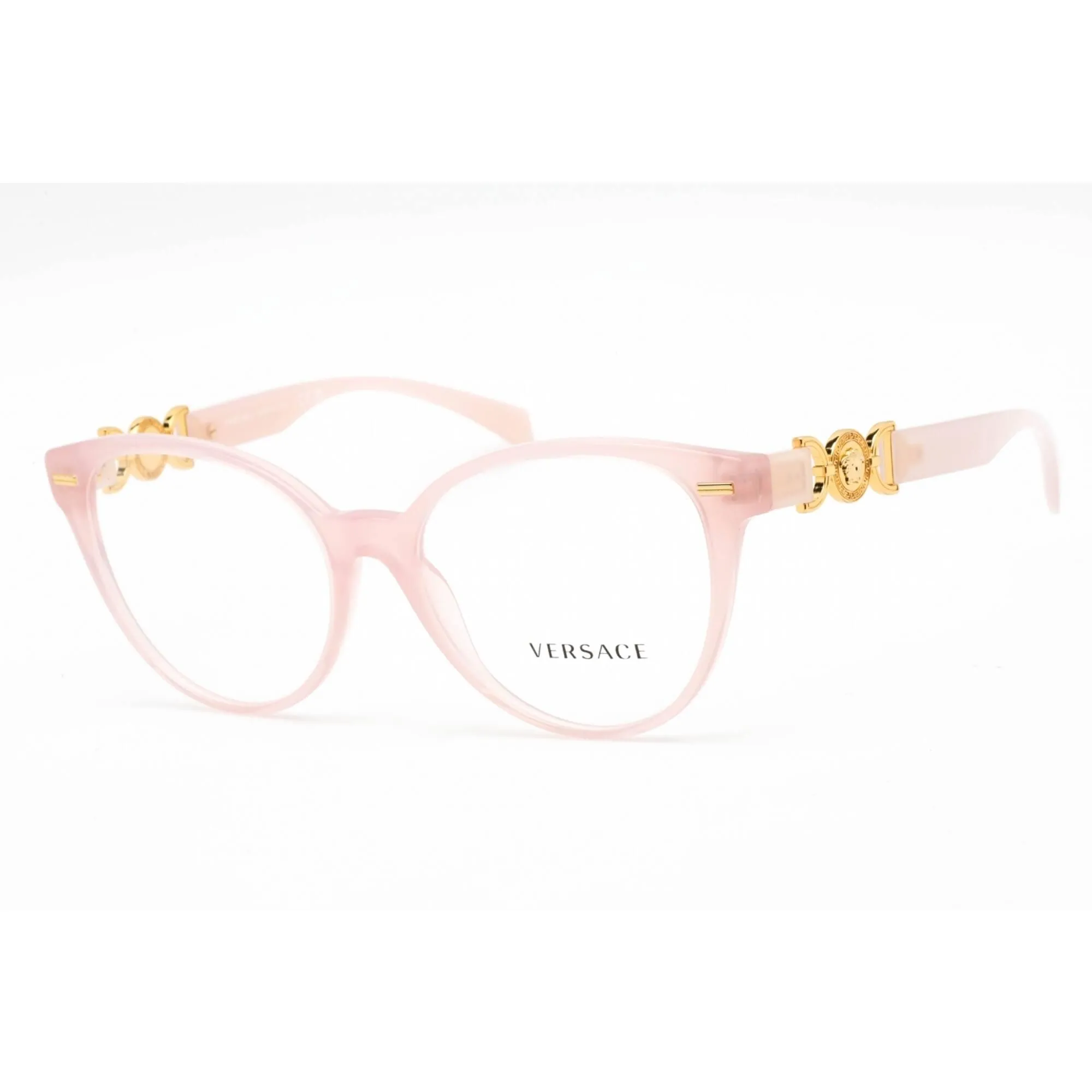Versace Women's Eyeglasses - Clear Lens Cat Eye Pink Plastic Frame | 0VE3334 5402