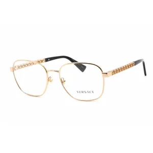 Versace Women's Eyeglasses - Full Rim Square Shape Gold Metal Frame | 0VE1290 1002