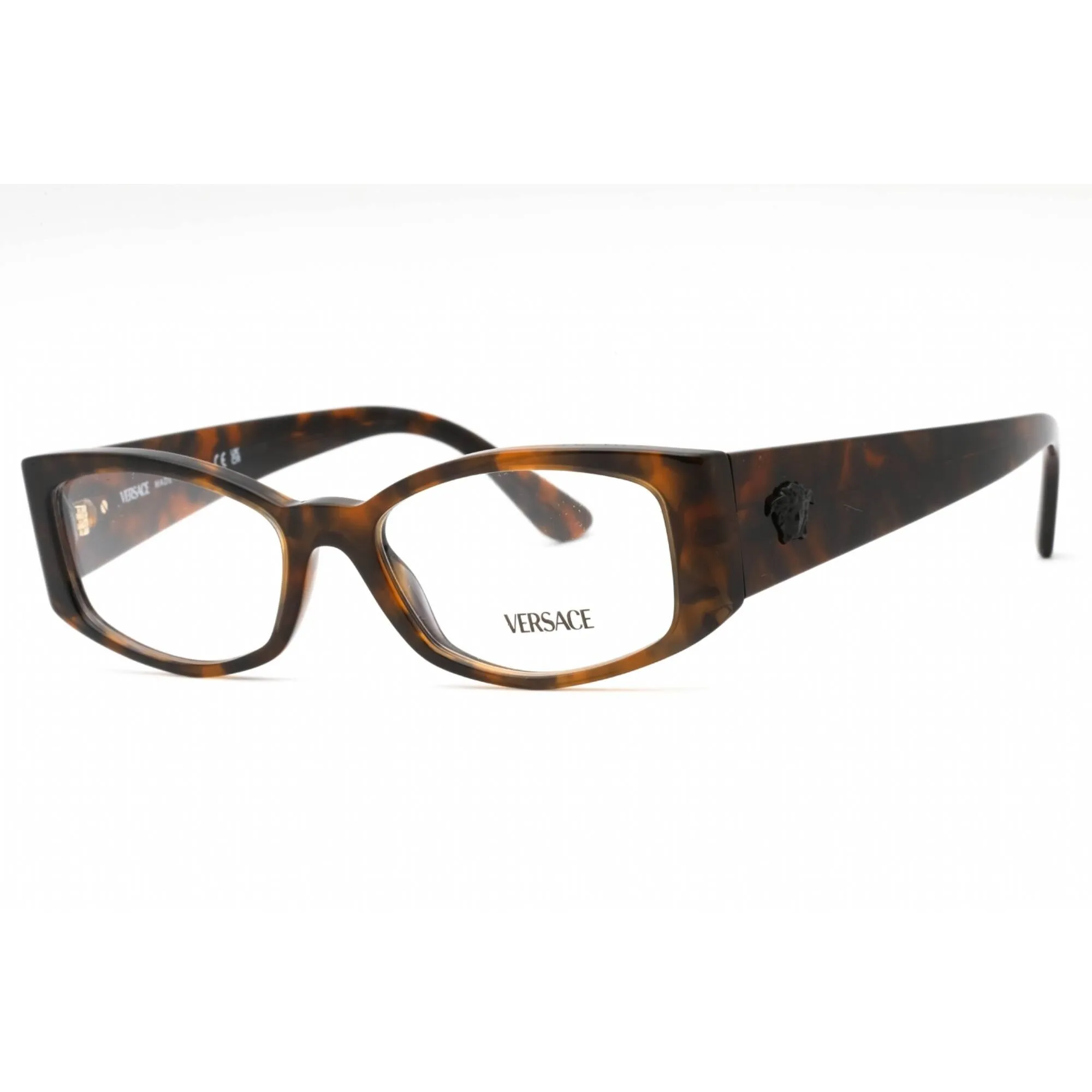 Versace Women's Eyeglasses - Havana Plastic Cat Eye Full Rim Frame | 0VE3343 5429