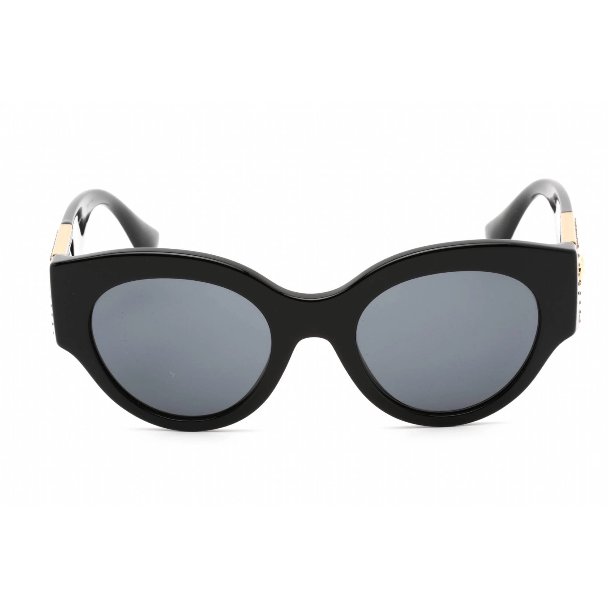 Versace Women's Sunglasses - Full Rim Black Plastic Cat Eye Frame | VE4438B GB1/87