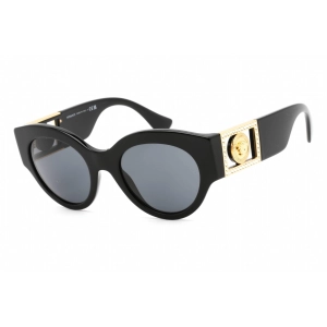 Versace Women's Sunglasses - Full Rim Black Plastic Cat Eye Frame | VE4438B GB1/87