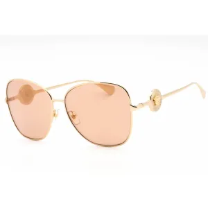 Versace Women's Sunglasses - Gold Metal Frame Light Brown Lens | 0VE2256 10027D