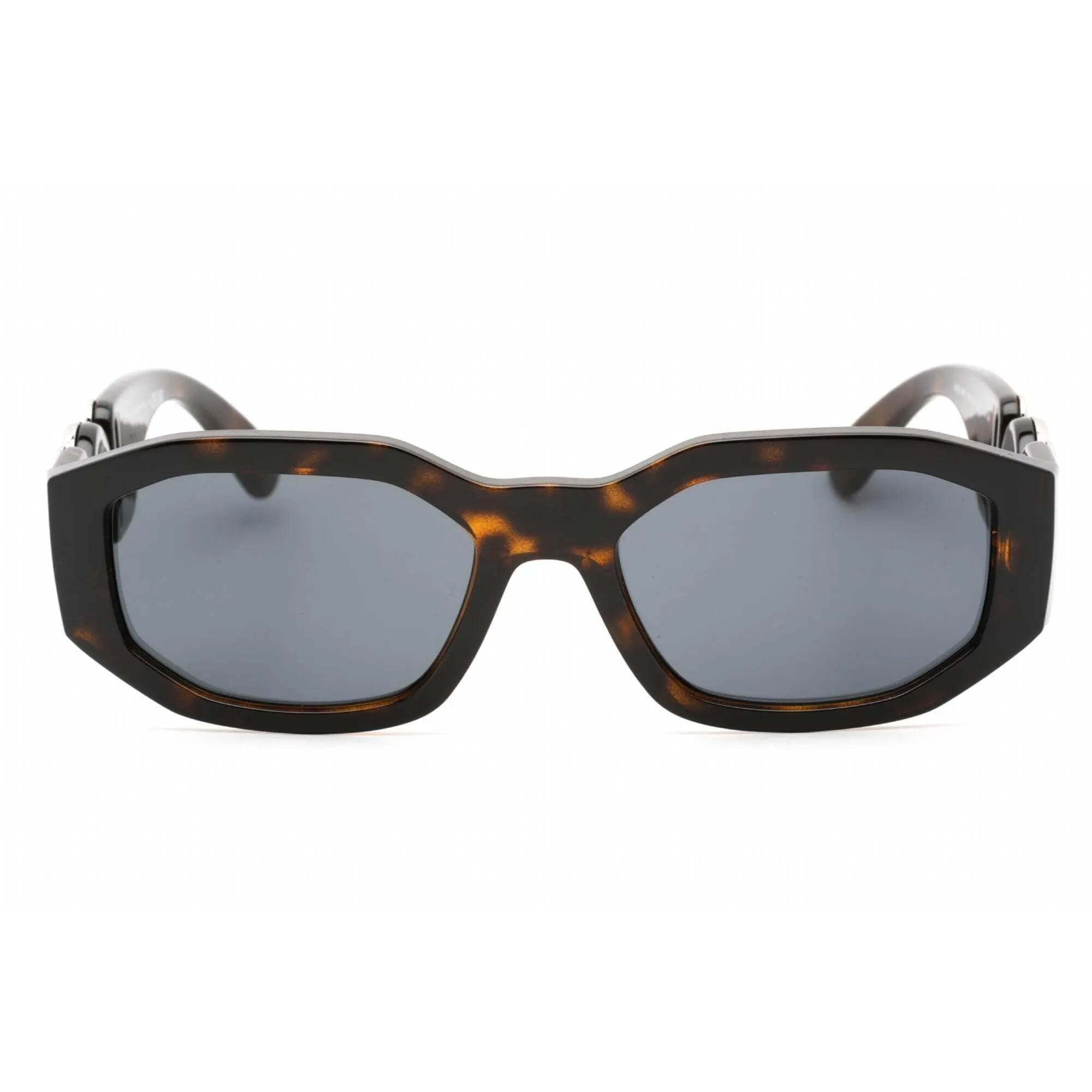Versace Women's Sunglasses - Havana Oval Shape Frame Dark Grey Lens | 0VE4361 542387