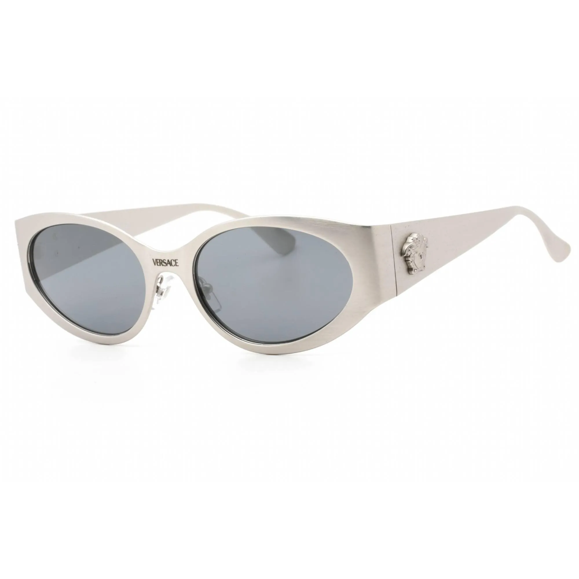 Versace Women's Sunglasses - Matte Silver Full Rim Cat Eye Frame | 0VE2263 12666G