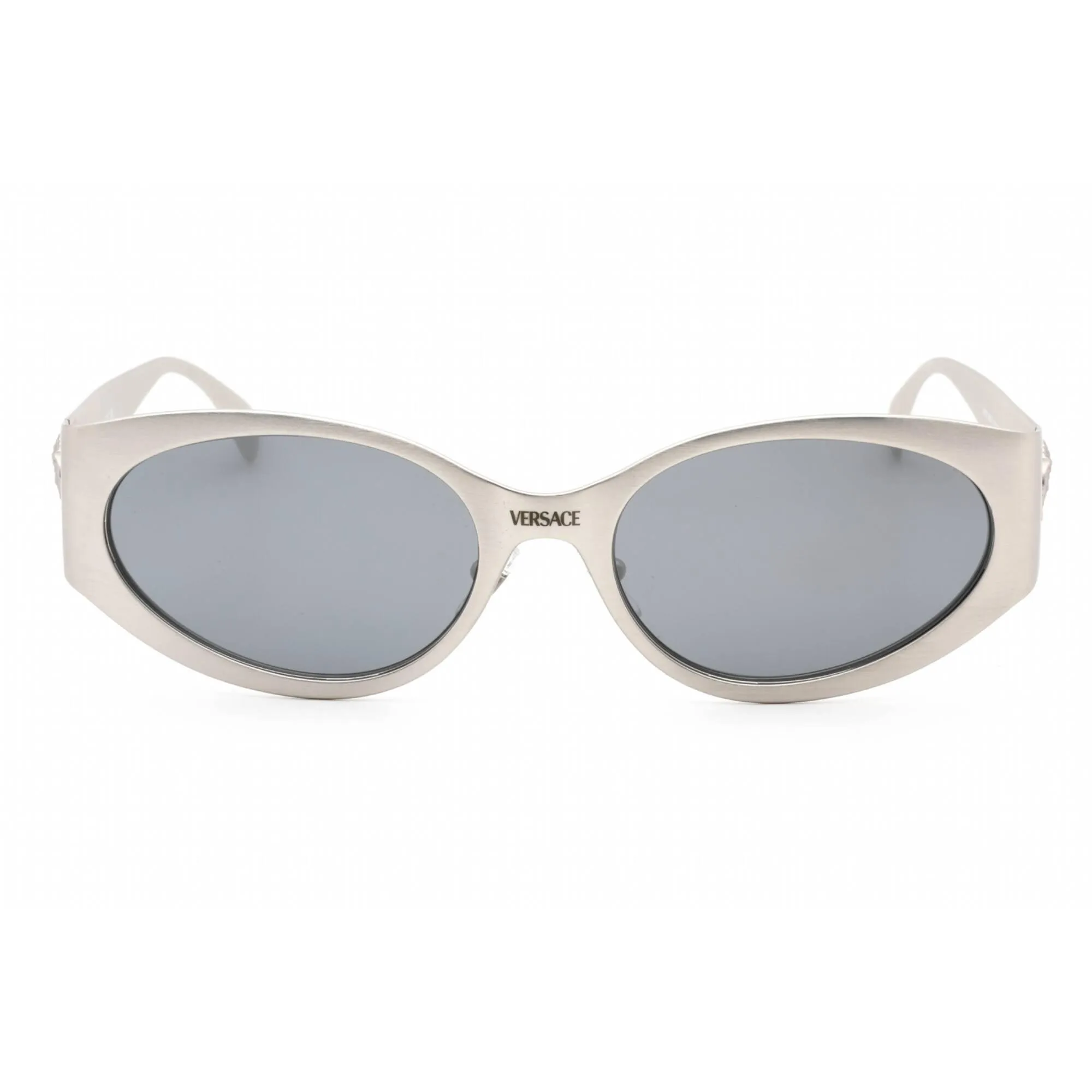 Versace Women's Sunglasses - Matte Silver Full Rim Cat Eye Frame | 0VE2263 12666G