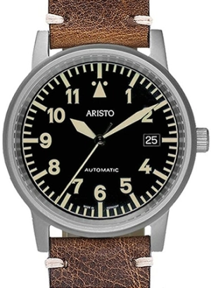 Vintage Aviator Grey Leather 3H100 - Signature - Sapphire