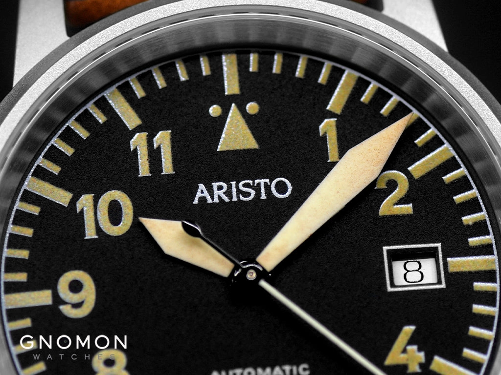 Vintage Aviator Grey Leather 3H100 - Signature - Sapphire