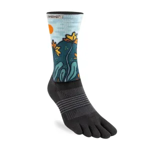 Womens Injinji Trail Artist Designed Crew Socks