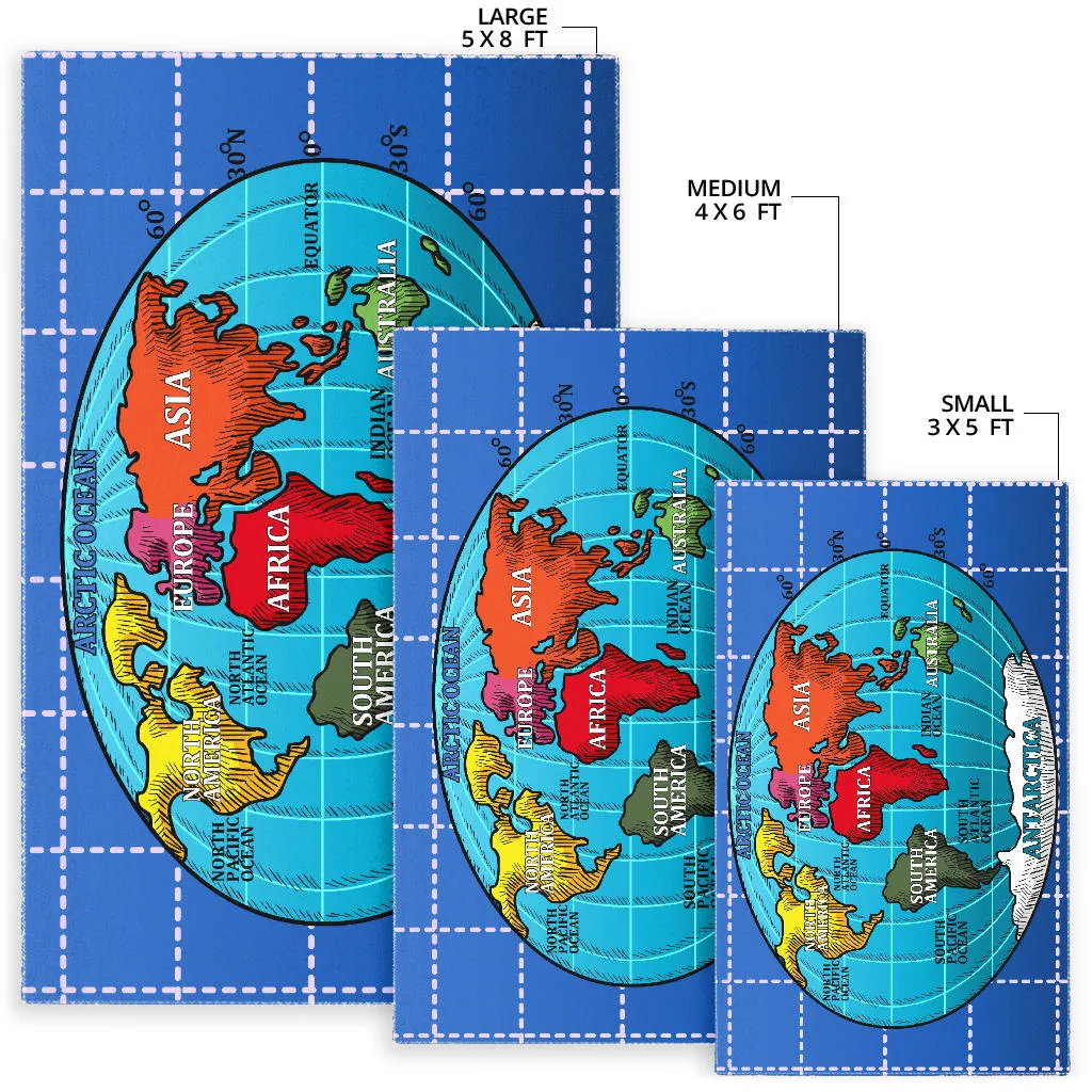 World Globe Area Rug