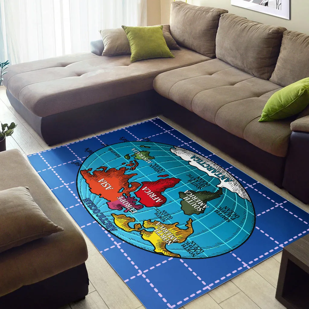 World Globe Area Rug