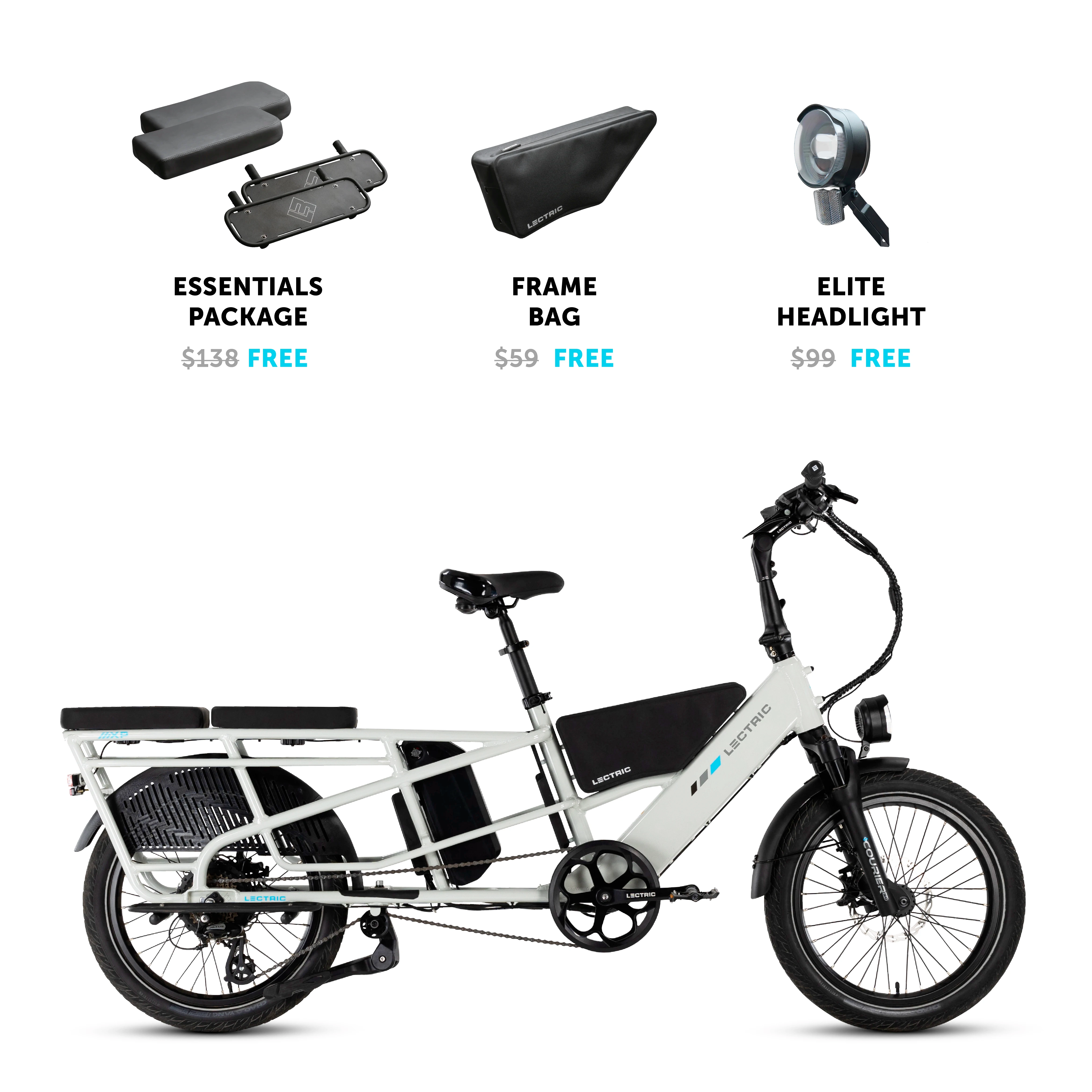 XPedition 2.0 Stratus White   FREE Running Boards, Cushions, Elite Headlight, & Frame Bag ($296 Value)