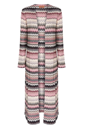Zig Zag Long Cardigan