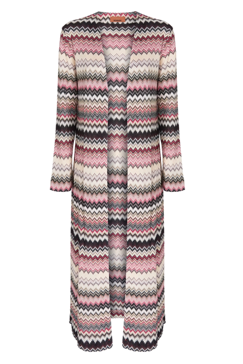 Zig Zag Long Cardigan